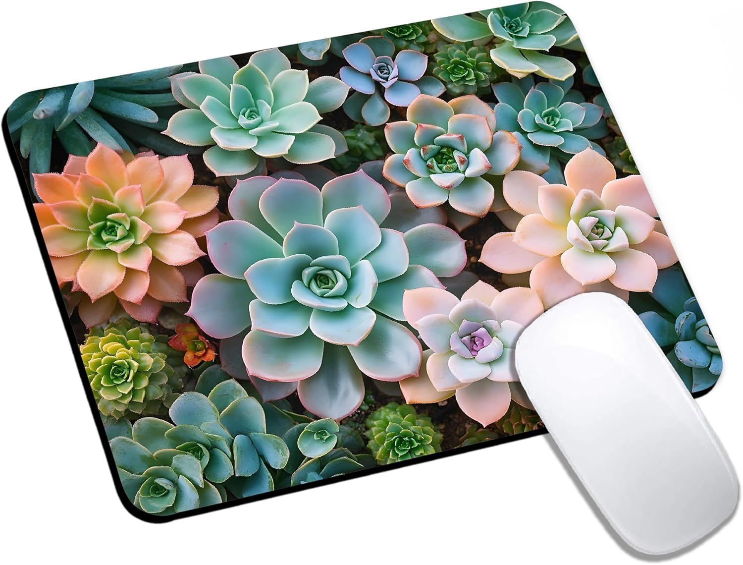 Mouse Pad, Cute Abstract Mountain Forest Mouse Pads for Desk, 9.5" x 7.9" Non-Slip Rubber Base Computer Mousepad with Women, Portable Square Design for Wireless Mouse and Pad Laptop Office & Travel - Image 30