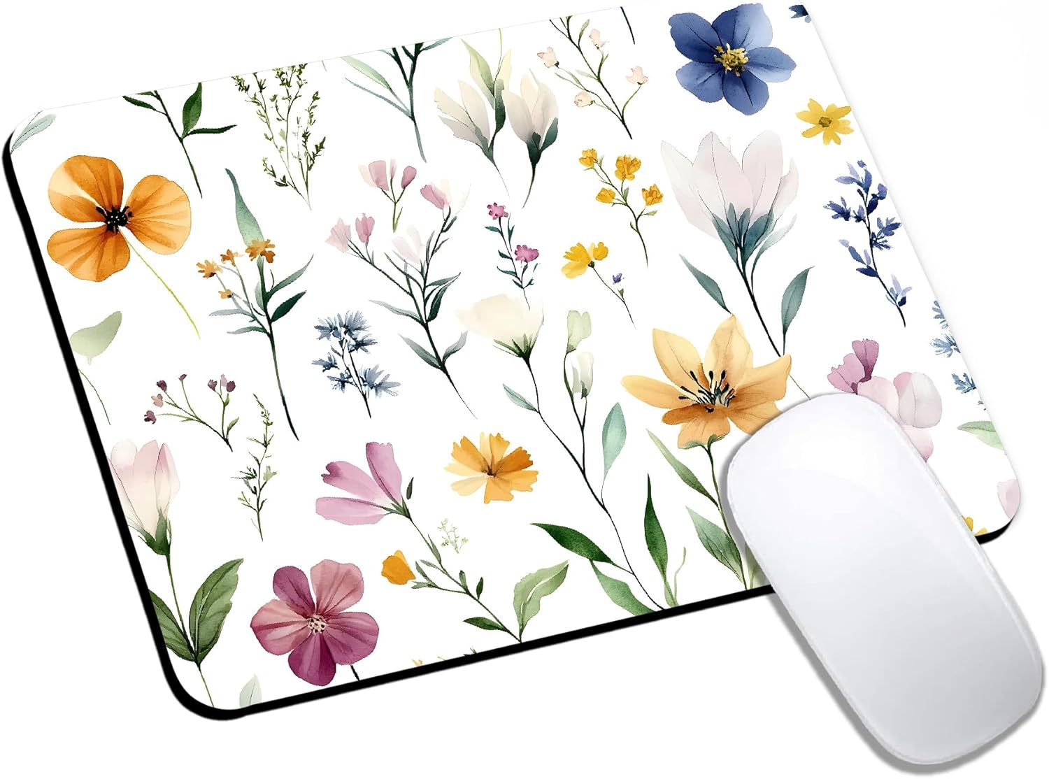 Mouse Pad, Cute Abstract Mountain Forest Mouse Pads for Desk, 9.5" x 7.9" Non-Slip Rubber Base Computer Mousepad with Women, Portable Square Design for Wireless Mouse and Pad Laptop Office & Travel - Image 9
