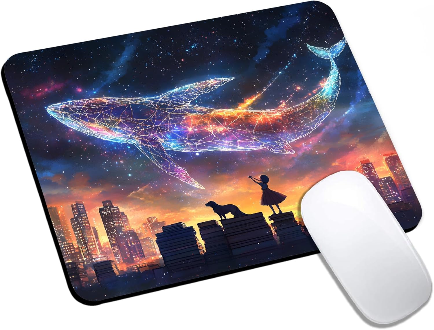 Mouse Pad, Cute Abstract Mountain Forest Mouse Pads for Desk, 9.5" x 7.9" Non-Slip Rubber Base Computer Mousepad with Women, Portable Square Design for Wireless Mouse and Pad Laptop Office & Travel - Image 15