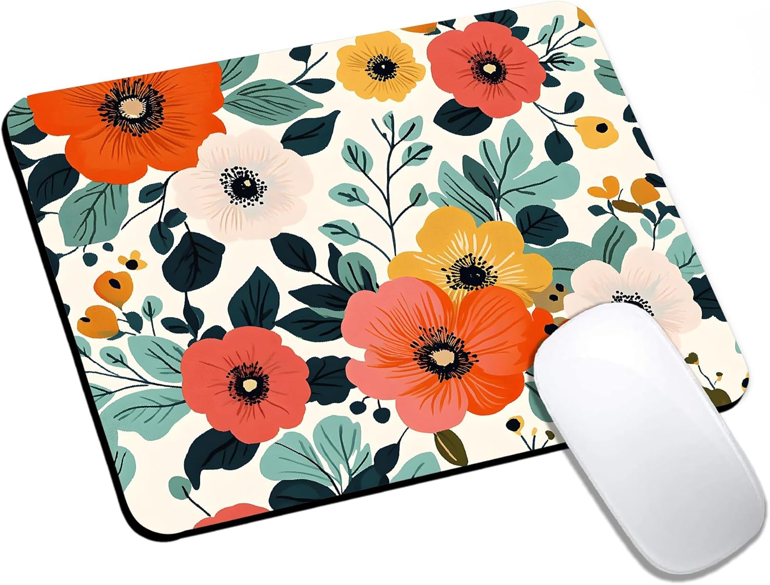 Mouse Pad, Cute Abstract Mountain Forest Mouse Pads for Desk, 9.5" x 7.9" Non-Slip Rubber Base Computer Mousepad with Women, Portable Square Design for Wireless Mouse and Pad Laptop Office & Travel - Image 26