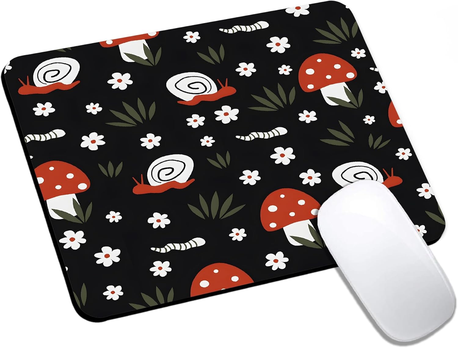 Mouse Pad, Cute Abstract Mountain Forest Mouse Pads for Desk, 9.5" x 7.9" Non-Slip Rubber Base Computer Mousepad with Women, Portable Square Design for Wireless Mouse and Pad Laptop Office & Travel - Image 12