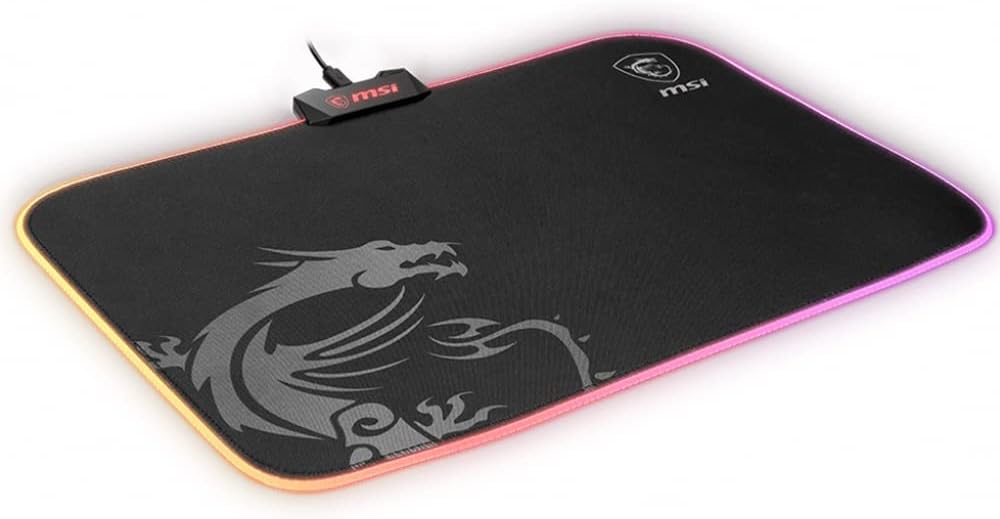 MSI Agility GD70 - XXL Extended Gaming Mouse Pad, Silk Gaming Fabric Surface, Soft Seamed Edges, Anti-Slip Base - 900 x 400 x 3 mm - Image 8