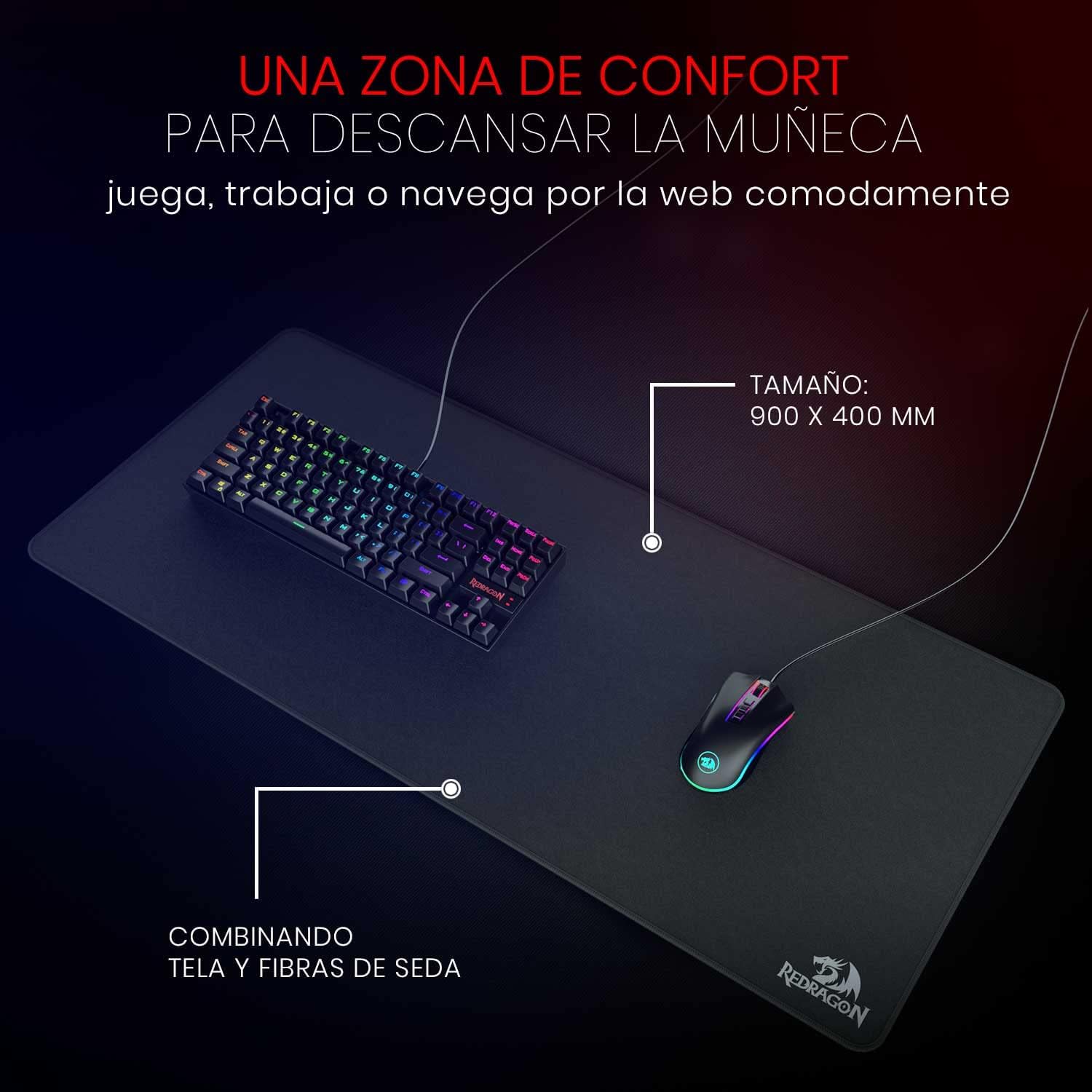 Redragon Flicker Gaming Mouse Pad 90 x 40 XL P032 - Image 7