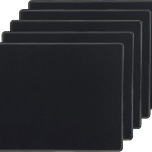 SaiTech IT 5 Pack 2mm Mouse Pad with Stitched Edges Non-Slip Rubber Base, Premium-Textured and Waterproof Mousepads Bulk, Mouse Pad for Computers, Laptop, Office & Home, 8.66 x 7.1 inch