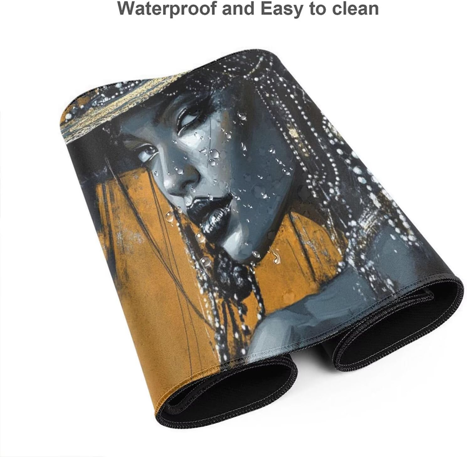 Sexy Mouse Pad Woman Desk Mat, Large Mouse Pad 39.4x19.7 inch, XXL Mousepad with Non-Slip Rubber Base, Waterproof Computer Keyboard Mat with Stitched Edges, Gaming Mousepad for Desk Office Decor Q692 - Image 5