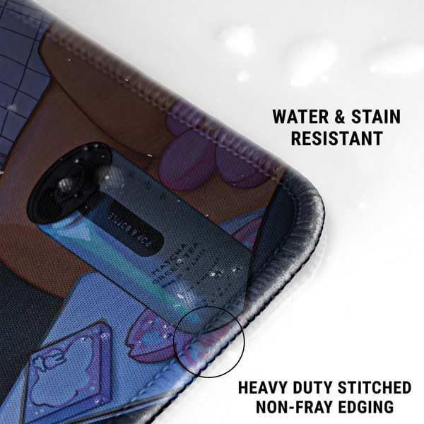 Skinit Extra Large Gaming Mouse Pad - Officially Licensed Anime Catgirl Gamer Nerd Design with Stitched Edges, Waterproof, Non-Slip Rubber Base, Desk Mat for Keyboard & Mouse, 35.75" x 15.4" inches - Image 3