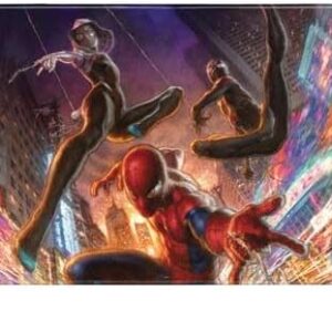 Skinit Extra Large Gaming Mouse Pad - Officially Licensed Group Wall Design with Stitched Edges, Waterproof, Non-Slip Rubber Base, Desk Mat for Keyboard & Mouse, 35.75" x 15.4" inches