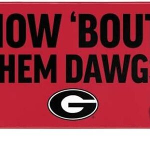 Skinit Extra Large Gaming Mouse Pad - Officially Licensed How Bout Them Dawgs Design with Stitched Edges, Waterproof, Non-Slip Rubber Base, Desk Mat for Keyboard & Mouse, 35.75" x 15.4" inches