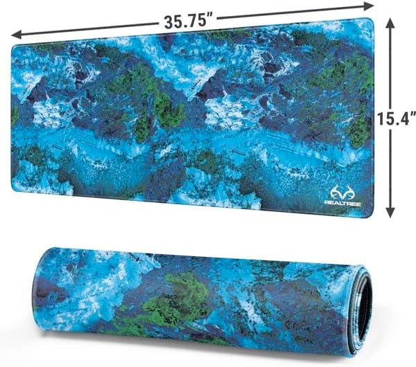 Skinit Extra Large Gaming Mouse Pad - Officially Licensed Xtreme Blue Camo Design with Stitched Edges, Waterproof, Non-Slip Rubber Base, Desk Mat for Keyboard & Mouse, 35.75" x 15.4" inches - Image 2