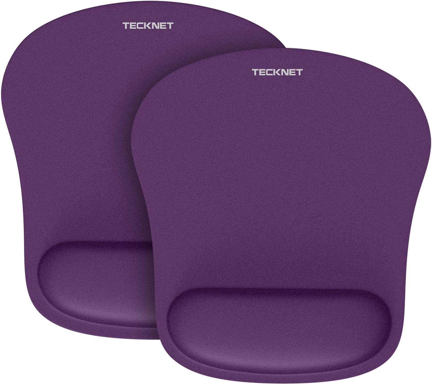 TECKNET 2 Pack Mouse Pad with Wrist Support, Ergonomic Gaming Mouse Pad Pain Relief, Portable Comfortable Mousepad for Computer, Laptop, Office, Home Non-Slip Base, Waterproof Surface - Black - Image 8