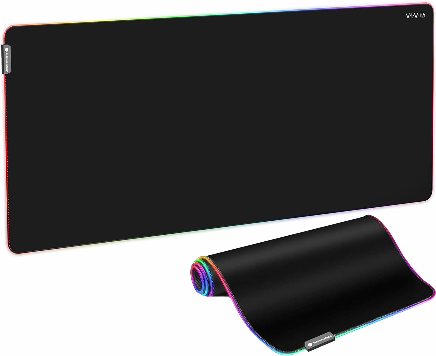 VIVO Extra Large 71 x 36 inch Full Size Desk Pad with RGB Lighting for Office Ambience and Immersive Gaming, Oversized Mouse Pad Table Top Cover, 12 Color Modes, Non-Slip Base, Black, DESK-PAD72-36 - Image 10