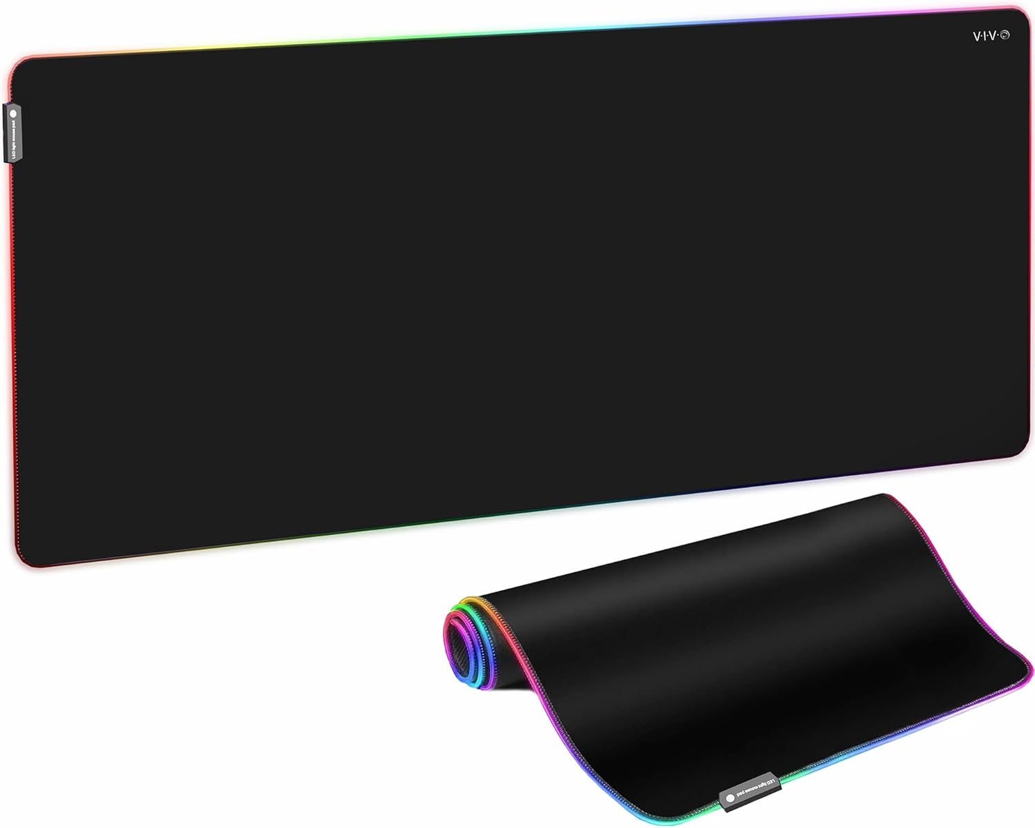 VIVO Extra Large 71 x 36 inch Full Size Desk Pad with RGB Lighting for Office Ambience and Immersive Gaming, Oversized Mouse Pad Table Top Cover, 12 Color Modes, Non-Slip Base, Black, DESK-PAD72-36 - Image 11