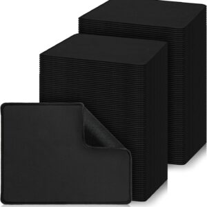 Xuhal 100 Pack Mouse Pad with Stitched Brims Black Mouse Pad 2mm Non Slip Waterproof Computers Mousepads Bulk with Rubber Base Gaming Mouse Pads for Desk Laptop Office Home 7.09 x 8.66 x 0.08 Inches