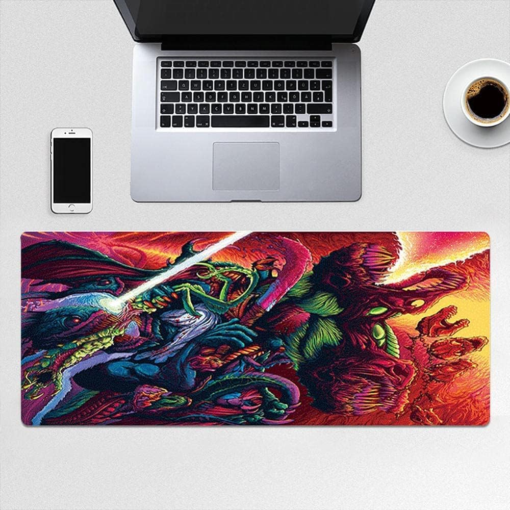 XXL Mouse Pad Gaming,Extended Gaming Mouse Pad with Stitched Edge,Non-Slip Oversized Mousepad,Office Keyboard Mouse Mat,Anti-Fray Desk Mat Table Protector (Color : D, Size : 400x900x3mm) - Image 2