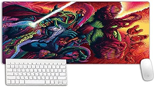 XXL Mouse Pad Gaming,Extended Gaming Mouse Pad with Stitched Edge,Non-Slip Oversized Mousepad,Office Keyboard Mouse Mat,Anti-Fray Desk Mat Table Protector (Color : D, Size : 400x900x3mm)
