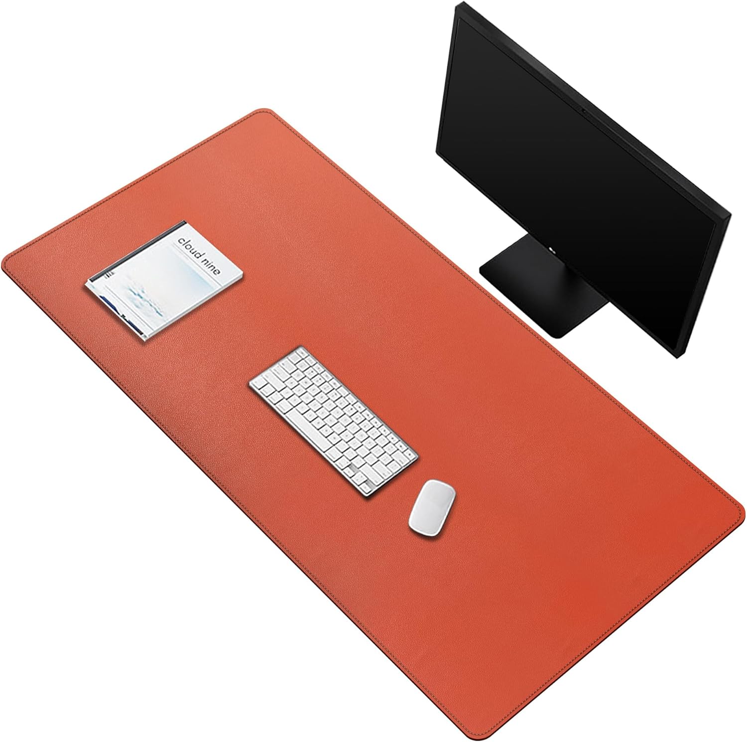 ZORESYN Conference Desk Mat Black (70.87" x 31.5") - PU Leather Large Mouse pad for Keyboard, Desk Mat with Nonslip Base and Waterproof Desktop Writing Pad Mouse Mat - Image 22