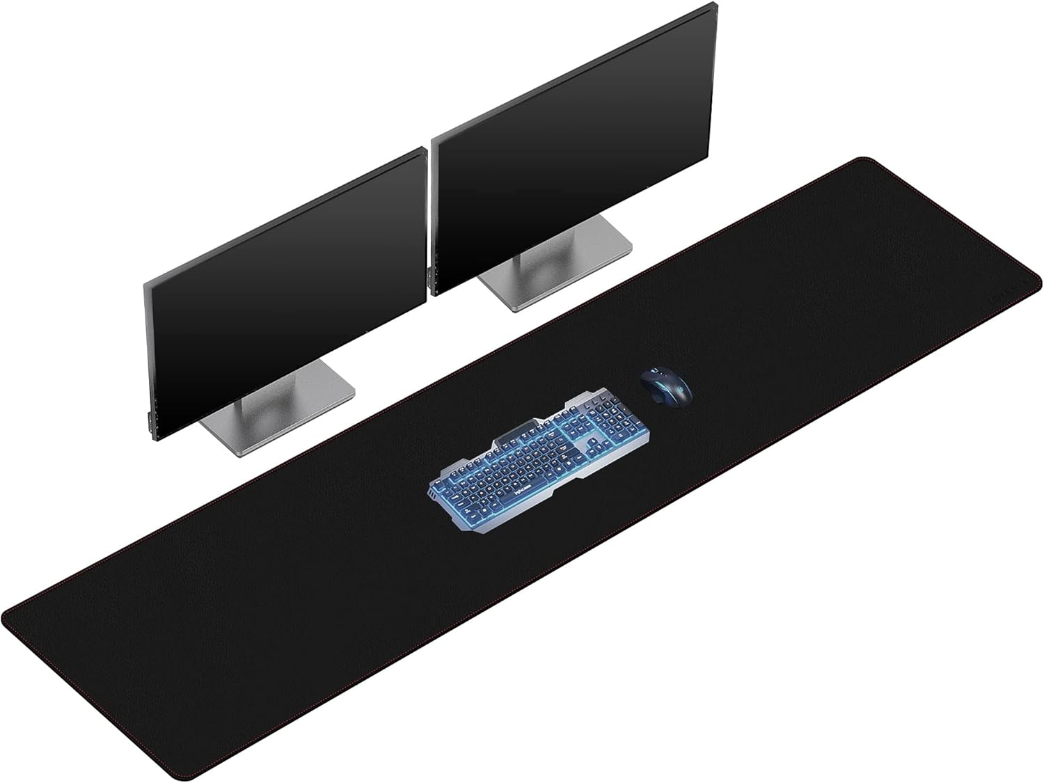 ZORESYN Conference Desk Mat Black (70.87" x 31.5") - PU Leather Large Mouse pad for Keyboard, Desk Mat with Nonslip Base and Waterproof Desktop Writing Pad Mouse Mat - Image 11