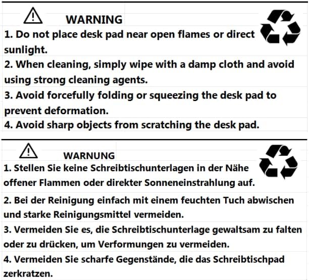 ZORESYN Conference Desk Mat Black (70.87" x 31.5") - PU Leather Large Mouse pad for Keyboard, Desk Mat with Nonslip Base and Waterproof Desktop Writing Pad Mouse Mat - Image 7