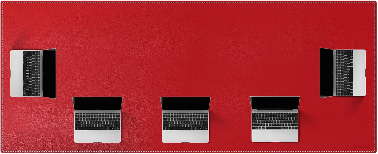 ZORESYN Conference Desk Mat Black (70.87" x 31.5") - PU Leather Large Mouse pad for Keyboard, Desk Mat with Nonslip Base and Waterproof Desktop Writing Pad Mouse Mat - Image 49