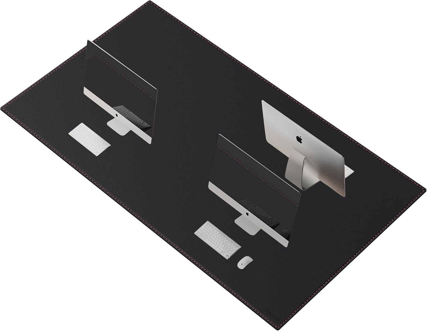 ZORESYN Conference Desk Mat Black (70.87" x 31.5") - PU Leather Large Mouse pad for Keyboard, Desk Mat with Nonslip Base and Waterproof Desktop Writing Pad Mouse Mat - Image 18