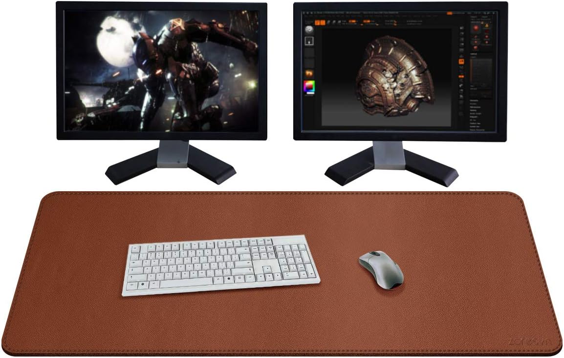 ZORESYN Conference Desk Mat Black (70.87" x 31.5") - PU Leather Large Mouse pad for Keyboard, Desk Mat with Nonslip Base and Waterproof Desktop Writing Pad Mouse Mat - Image 44