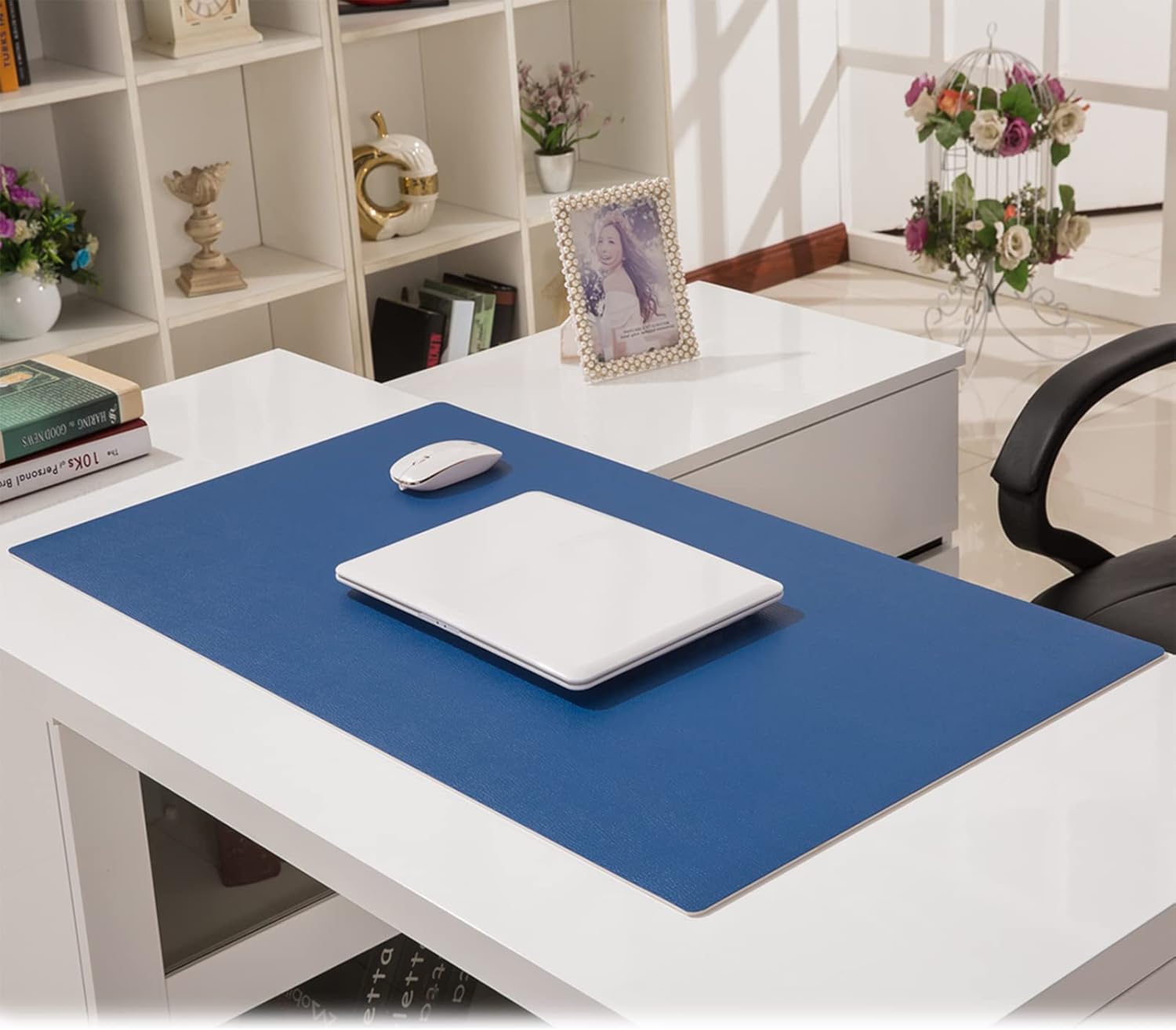 ZPEE Extra Large Mouse Pad for Desk Gaming,Thicken Cowhide Grain Desk Pad Waterproof Table Mat for Desk Not-Slip Office Home Writing Mat-Orange 140x60cm - Image 9