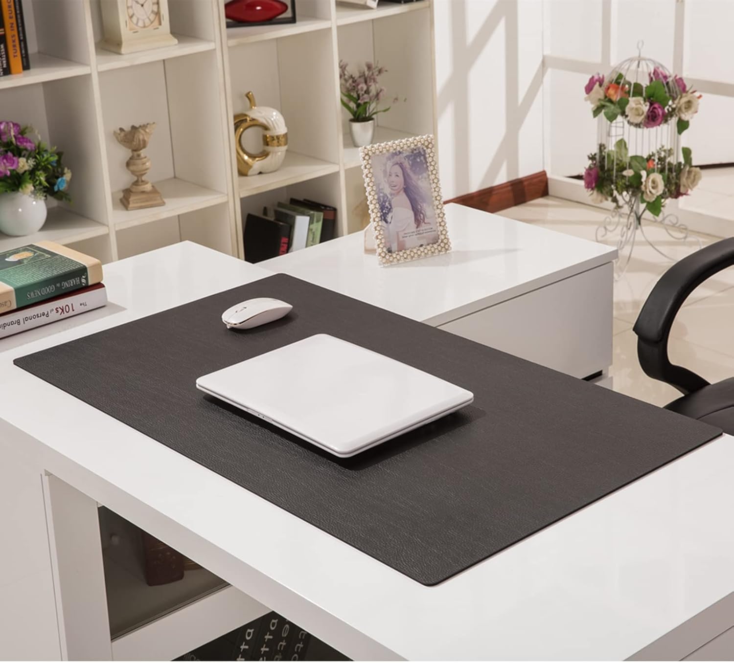 ZPEE Extra Large Mouse Pad for Desk Gaming,Thicken Cowhide Grain Desk Pad Waterproof Table Mat for Desk Not-Slip Office Home Writing Mat-Orange 140x60cm - Image 10