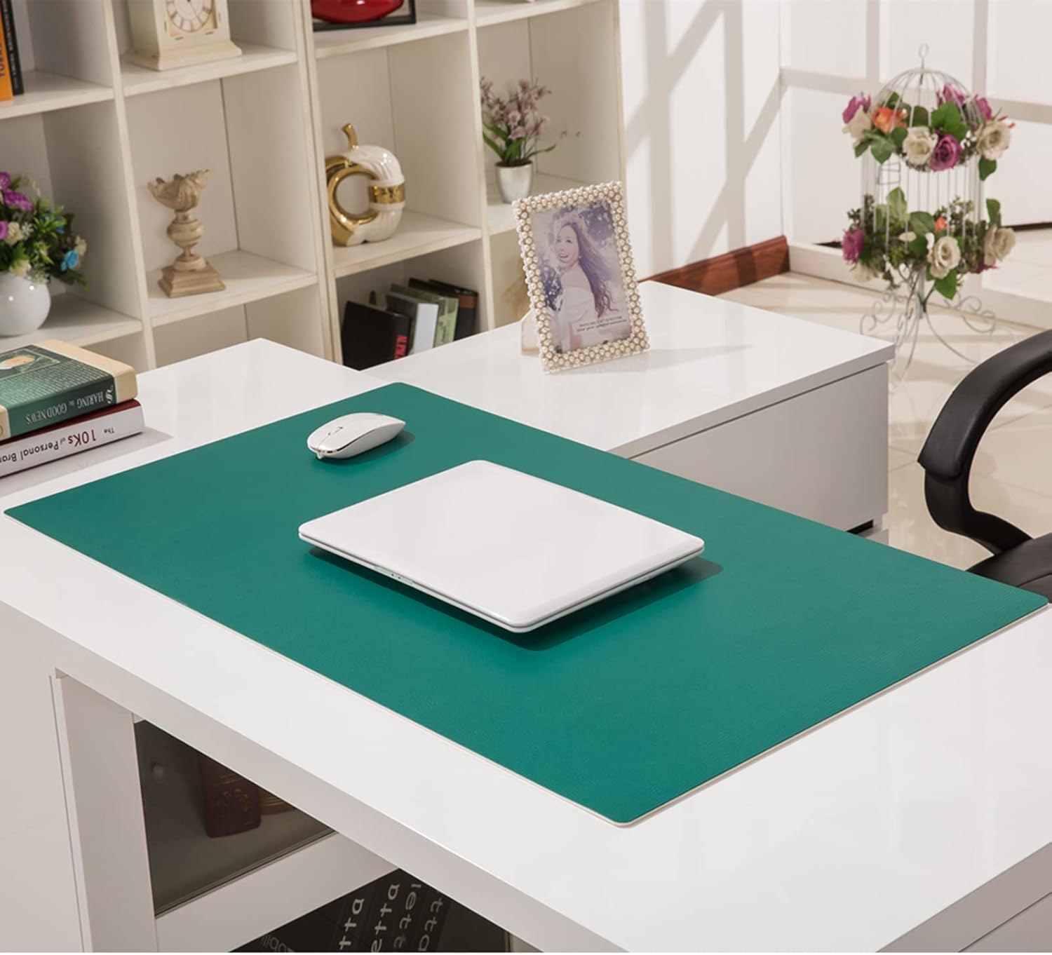 ZPEE Extra Large Mouse Pad for Desk Gaming,Thicken Cowhide Grain Desk Pad Waterproof Table Mat for Desk Not-Slip Office Home Writing Mat-Orange 140x60cm - Image 8