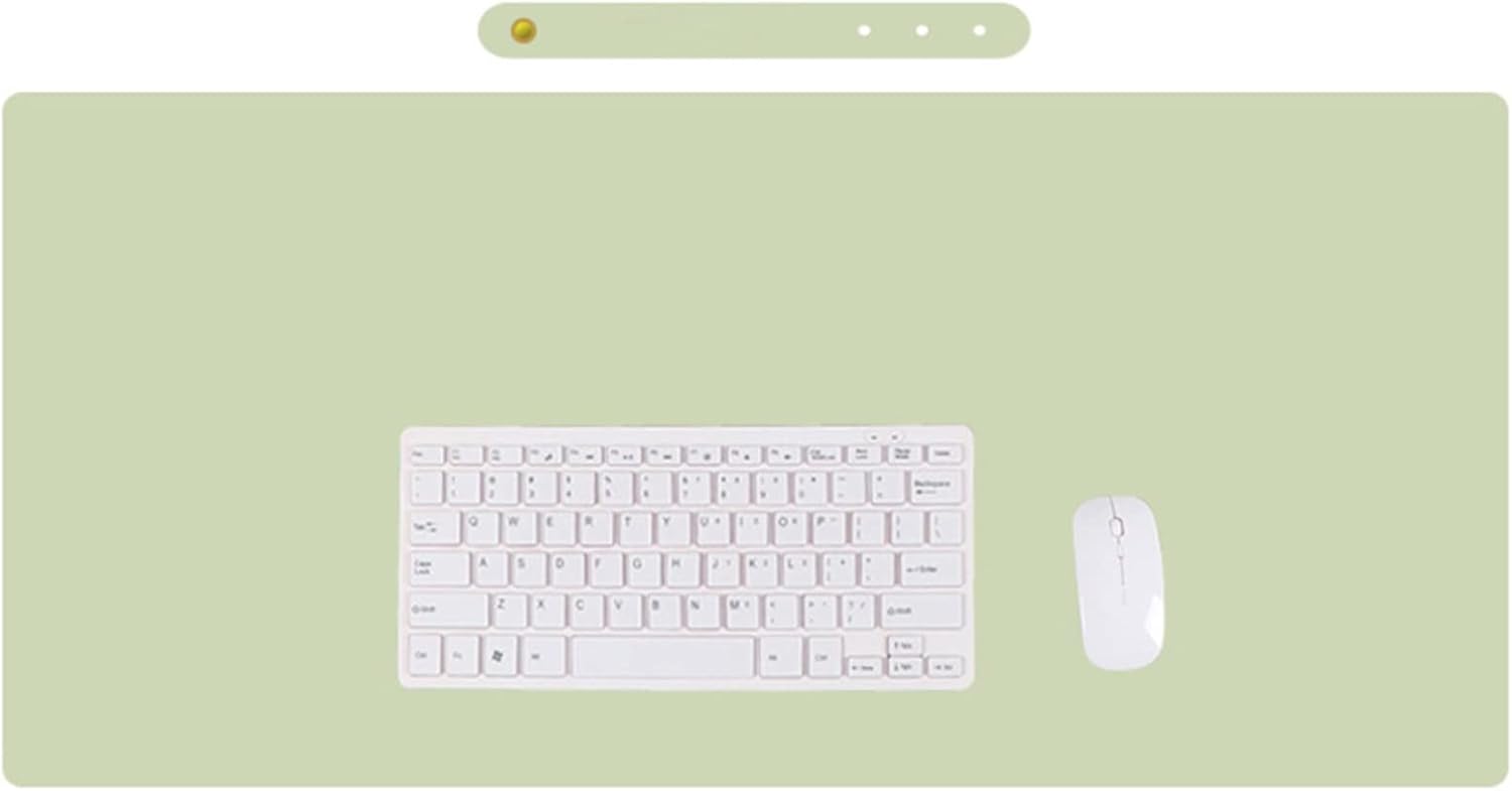 ZPEE Extra Large Waterproof Gaming Mouse Pad,Leather Mouse Mat Gaming Desk Pad Protector Large,Not-Slip Writing Mat for Table Office Home-Green 60x120cm