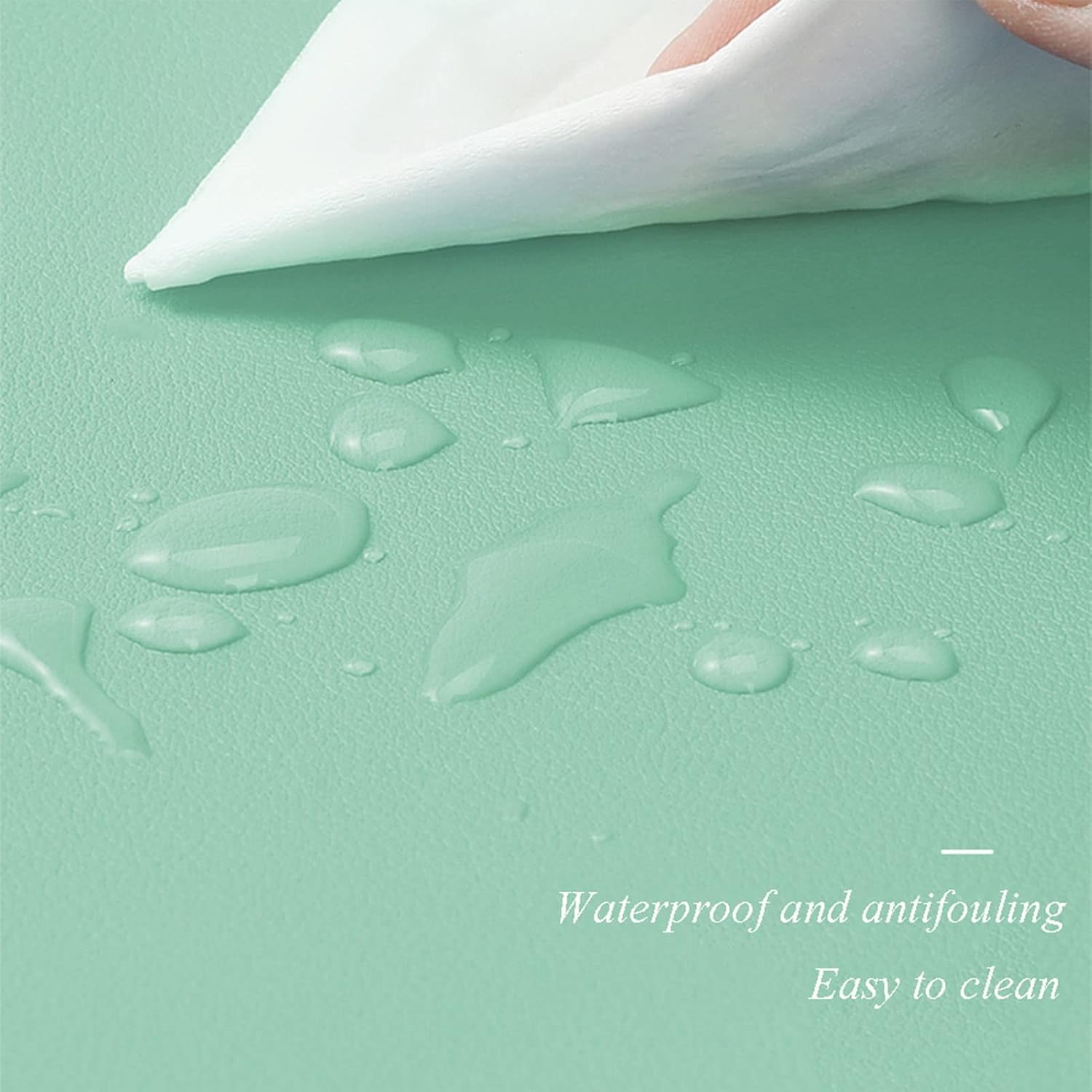 ZPEE Thicken Gaming Mouse Pad Large,Mouse Pads for Desk Gaming Washable Leather Keyboard Mat Table Mat for Desk Writing Mat-White 90x45cm - Image 2